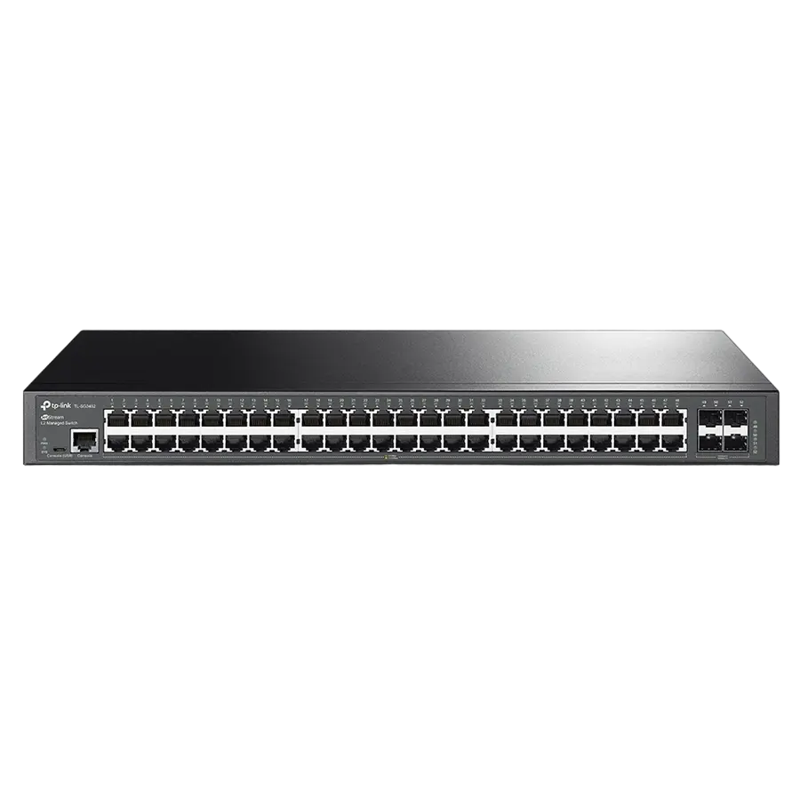 Сетевой коммутатор TP-LINK TL-SG3452, 48x 10/100/1000 Мбит/с, 4x SFP - photo