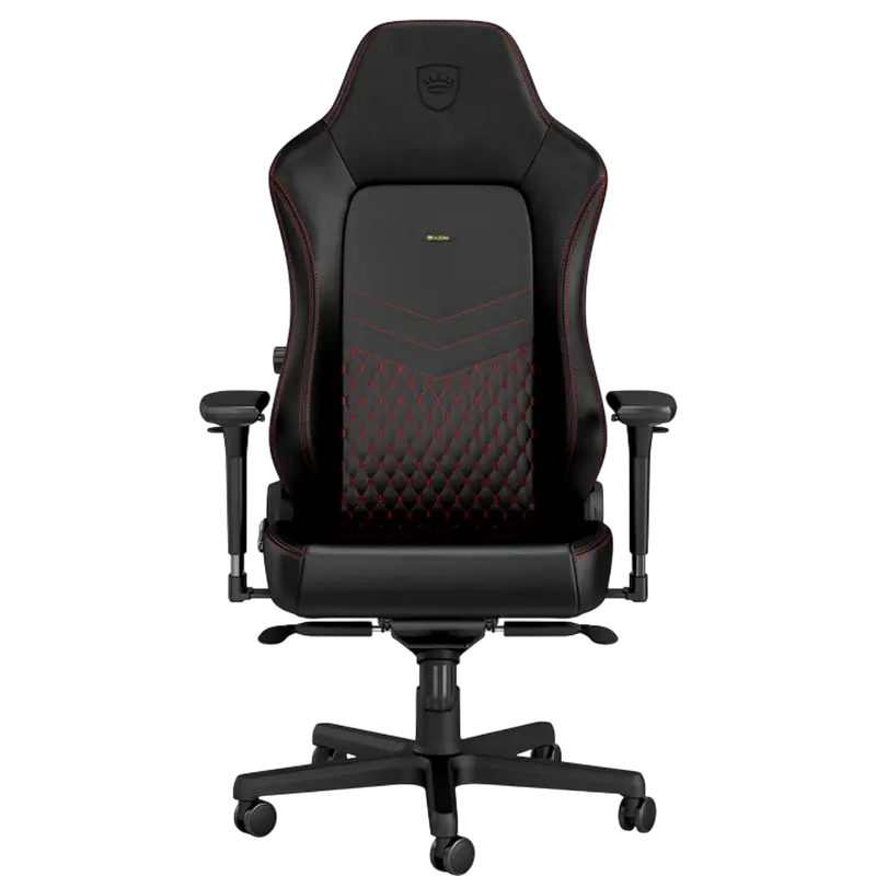 Scaun Gaming Noblechairs Hero, Piele naturală, Negru | Roșu - photo