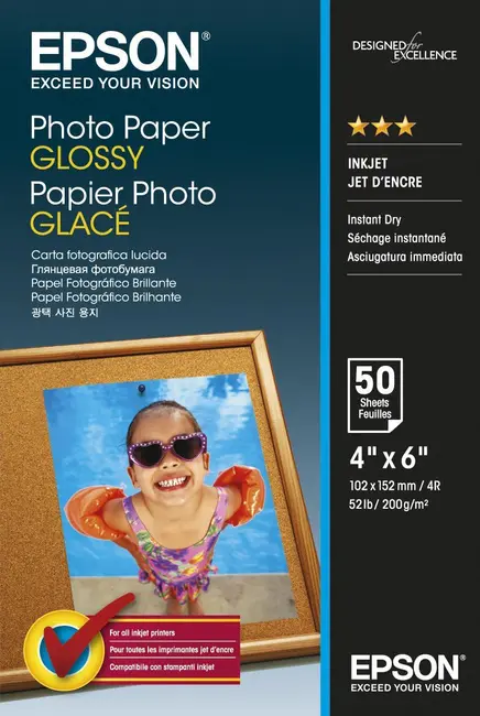 Hârtie fotografică Epson Photo Paper Glossy, А6 - photo