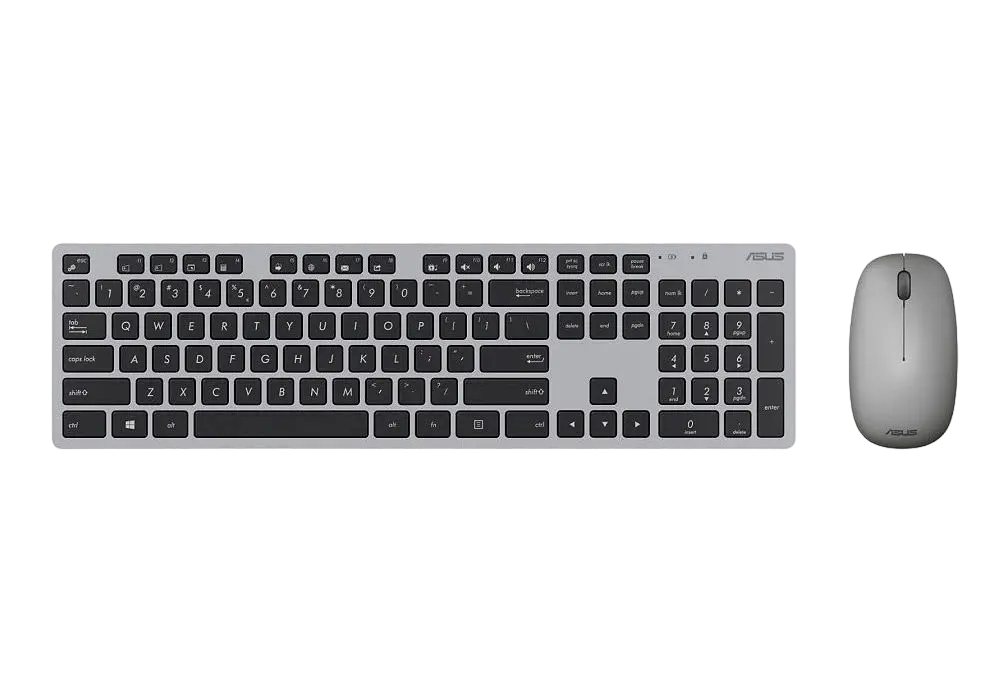 Set Tastatură + Mouse ASUS W5000, Fără fir, Gri - photo