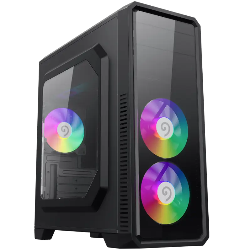 Carcasă PC Gamemax G561-BK, Midi-Tower, Fără PSU, Negru - photo