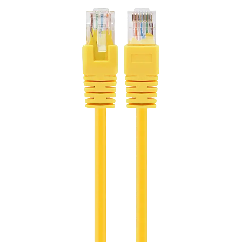 Patch cord Cablexpert PP12-2M/Y, CAT5e UTP, 2m, Galben - photo