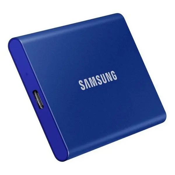 Внешний портативный SSD-накопитель Samsung Portable SSD T7, 500 GB, Синий (MU-PC500H/WW) - photo