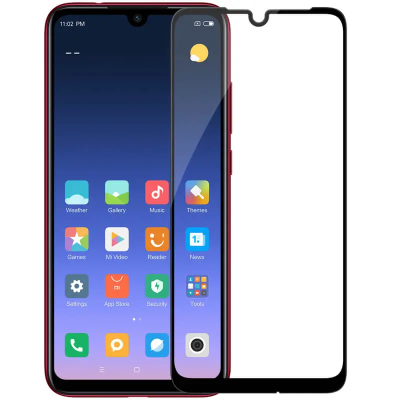 Защитное стекло Nillkin RedMi Note 7 - Tempered Glass CP+ pro, Чёрный - photo