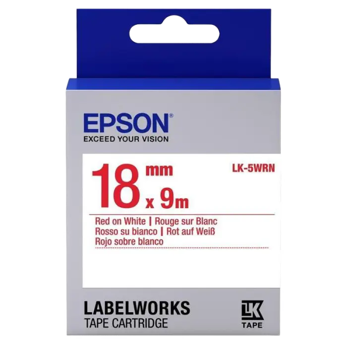 Cartuş de bandă Epson LK-5WRN, 18 mm x 9 m - photo