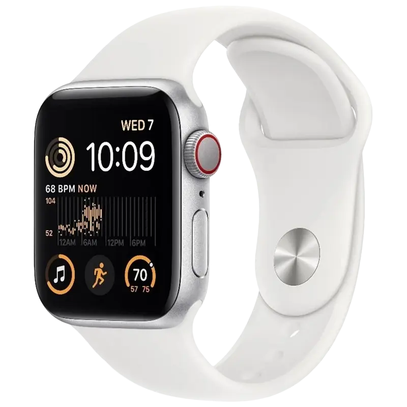Ceas inteligent Apple Watch SE (2nd gen), 40mm, Alb - photo