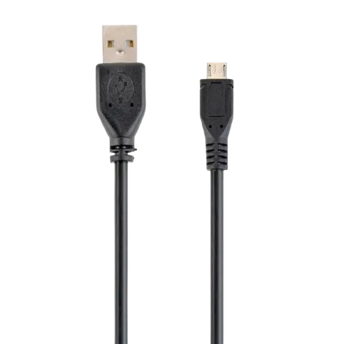 Кабель для зарядки и синхронизации Cablexpert CCP-mUSB2-AMBM-0.5M, USB Type-A/micro-USB, 0,5м, Чёрный - photo