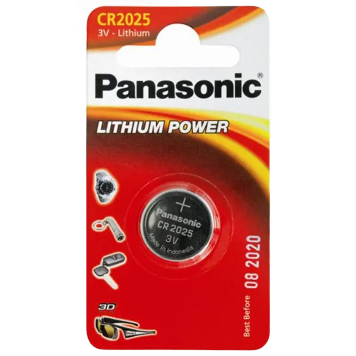 Baterii rotunde Panasonic CR-2025EL, CR2025, 1buc. - photo