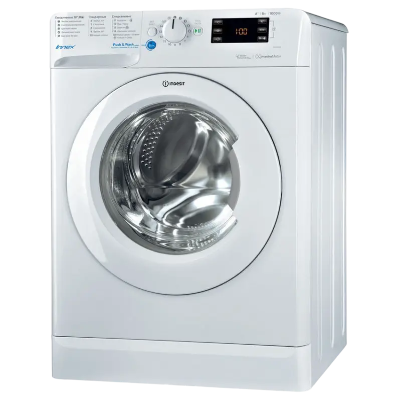 Mașină de spălat Indesit BWSE 81082 L B, 8kg, Alb - photo