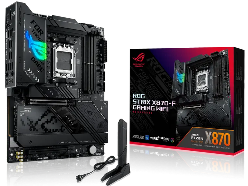 Материнская плата ASUS ROG STRIX X870-F GAMING WIFI, AM5, AMD X870, ATX - photo