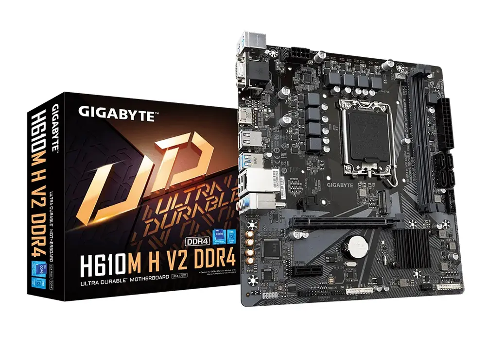 Placă de bază Gigabyte H610M H V2 DDR4, LGA1700, Intel H610, Micro-ATX - photo