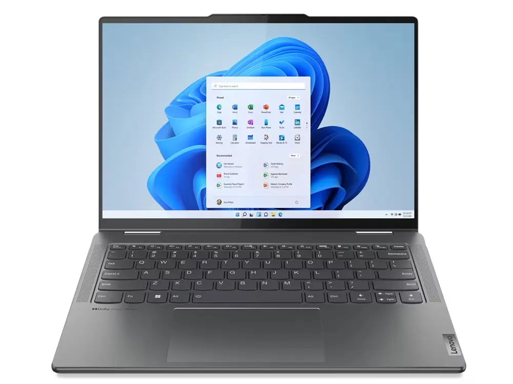 Laptop 14" Lenovo Yoga 7 14IRL8, Storm Grey, Intel Core i7-1360P, 16GB/1024GB, Windows 11 Home - photo