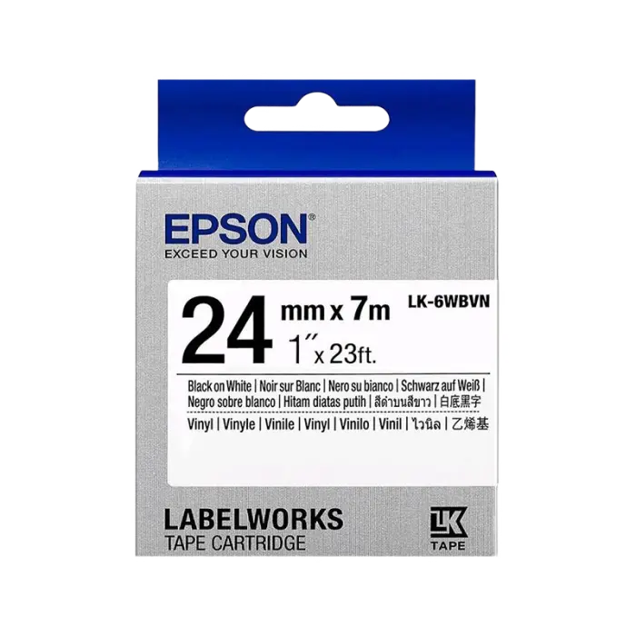 Cartuş de bandă Epson LK-6WBVN, 24 mm x 7 m - photo