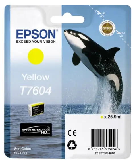 Cartuș de cerneală Epson T760, 26ml, Galben - photo