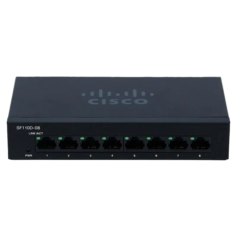 Сетевой коммутатор Cisco SF110D-08, 8x 10/100 Мбит/с - photo