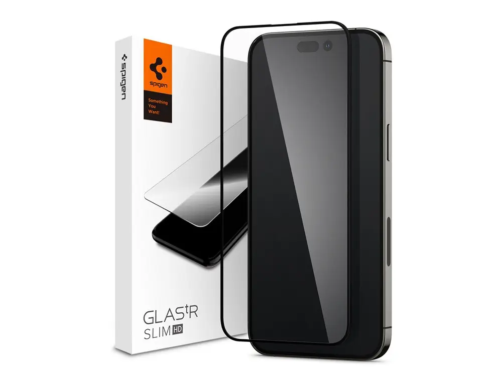 Sticlă de protecție Spigen iPhone 14 Pro Max, Glass FC, Negru - photo