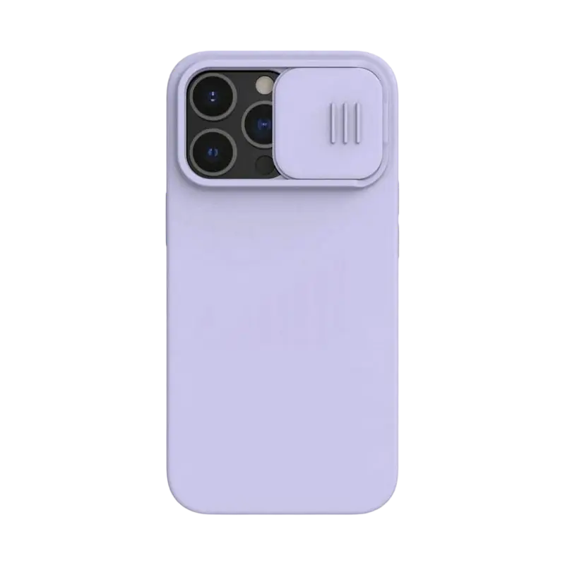 Husă Nillkin iPhone 13 Pro, CamShield Silky Silicone, Misty Purple - photo