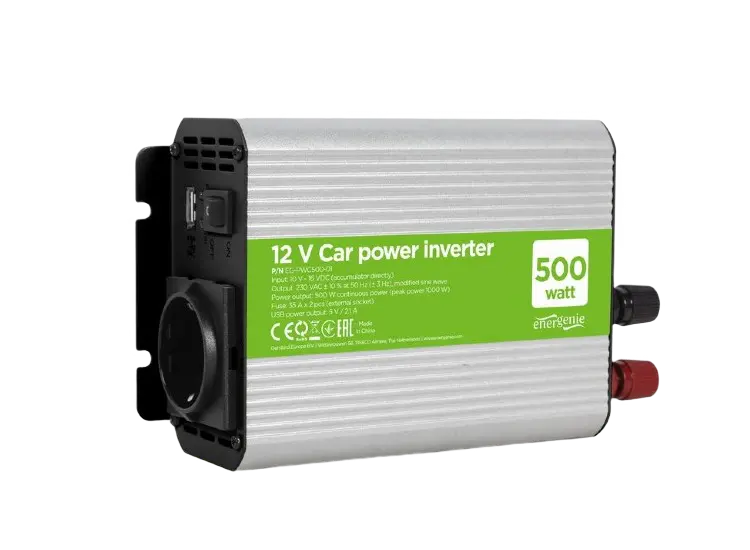Invertor Auto Energenie EG-PWC500-01, 500W, Gri - photo