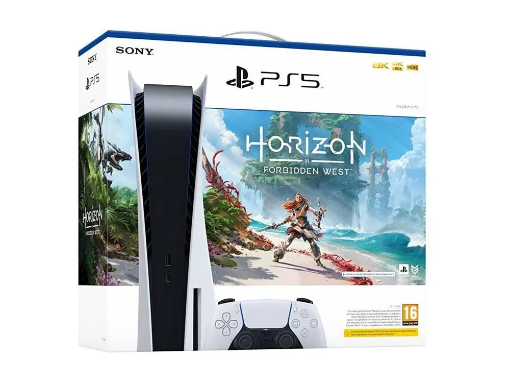 Consolă de jocuri SONY PlayStation 5, Alb, "Horizon Forbidden West", "Fifa 23" (Voucher) - photo