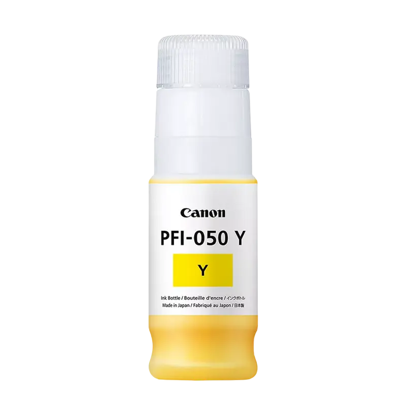 Картридж чернильный Canon PFI-050 Y, 70мл, Жёлтый - photo