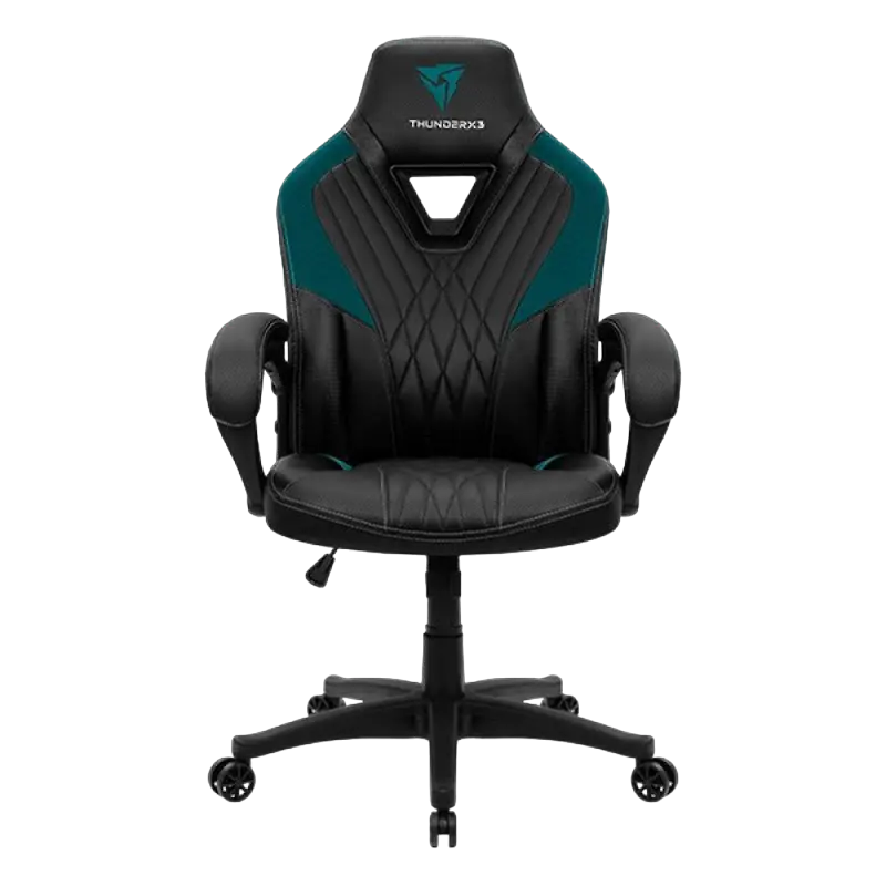 Игровое кресло ThunderX3 DC1, Искусственная кожа, Чёрный/Синий - photo