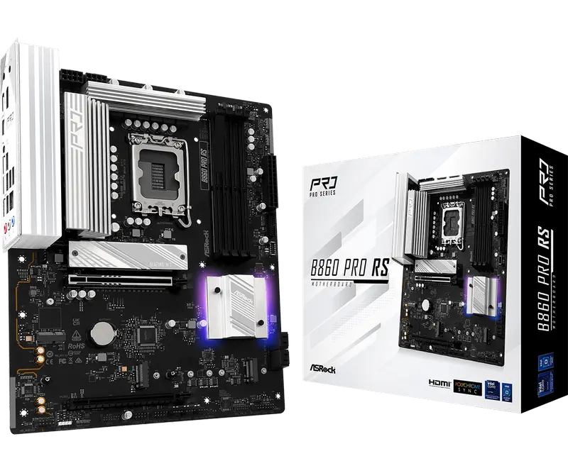 Placă de bază ASRock B860 Pro RS, LGA1851, Intel B860, ATX - photo