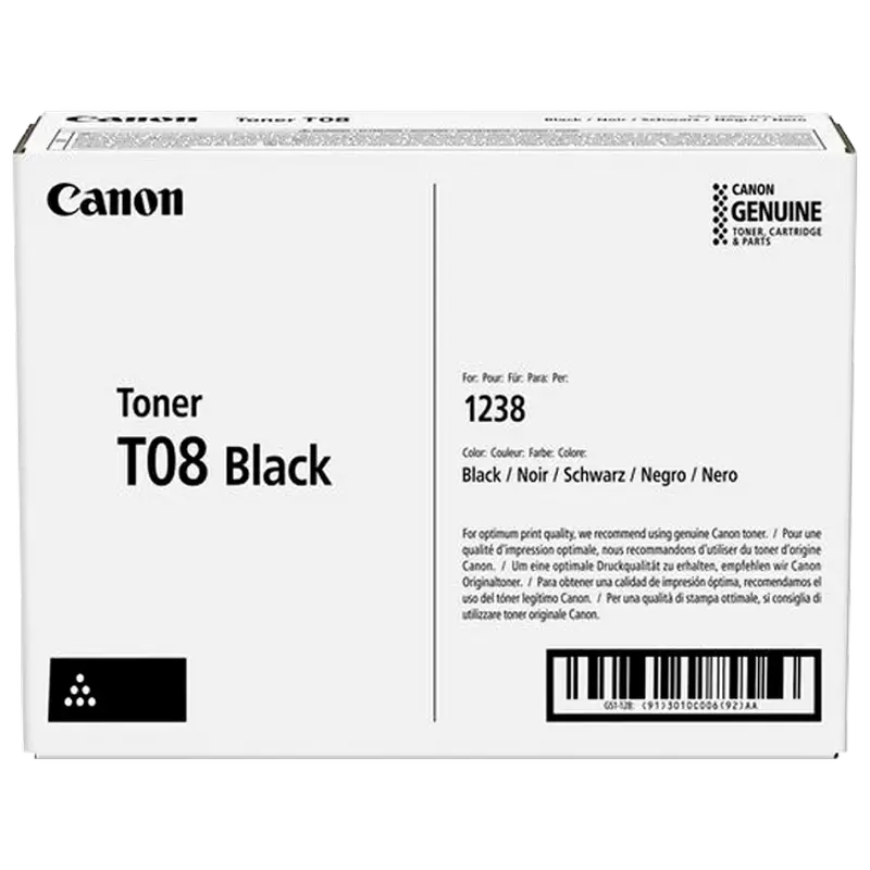 Тонер-картридж Canon T08 Black, для i-Sensys X 1238i - photo