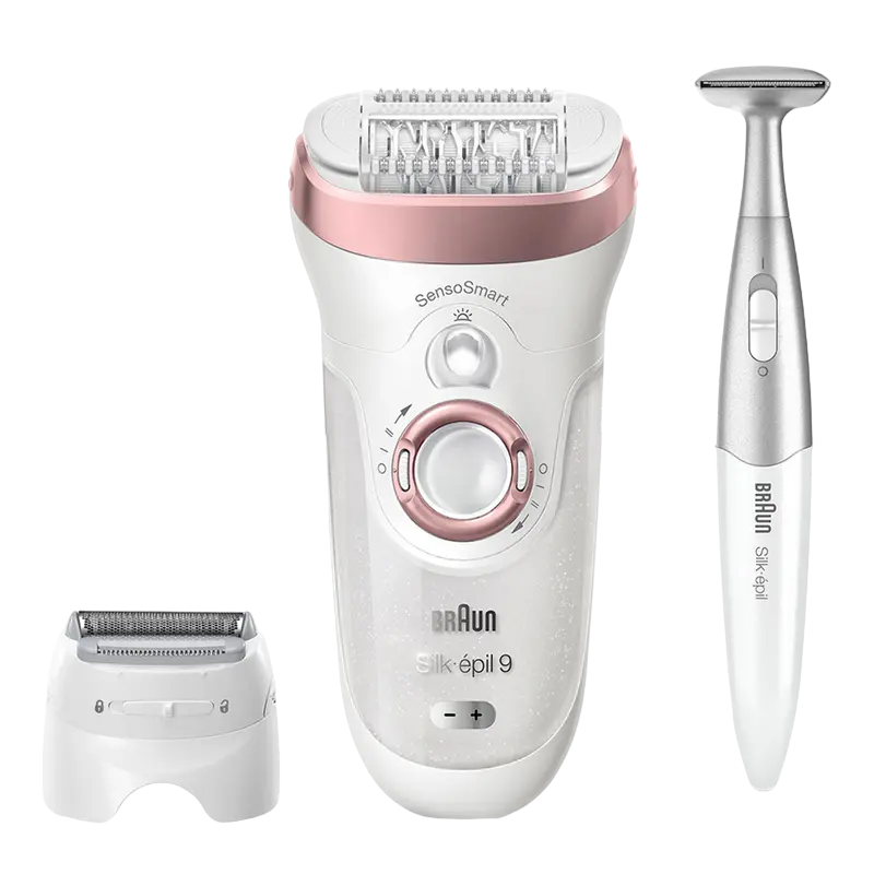 Epilator BRAUN SES9890, Alb/Roz - photo