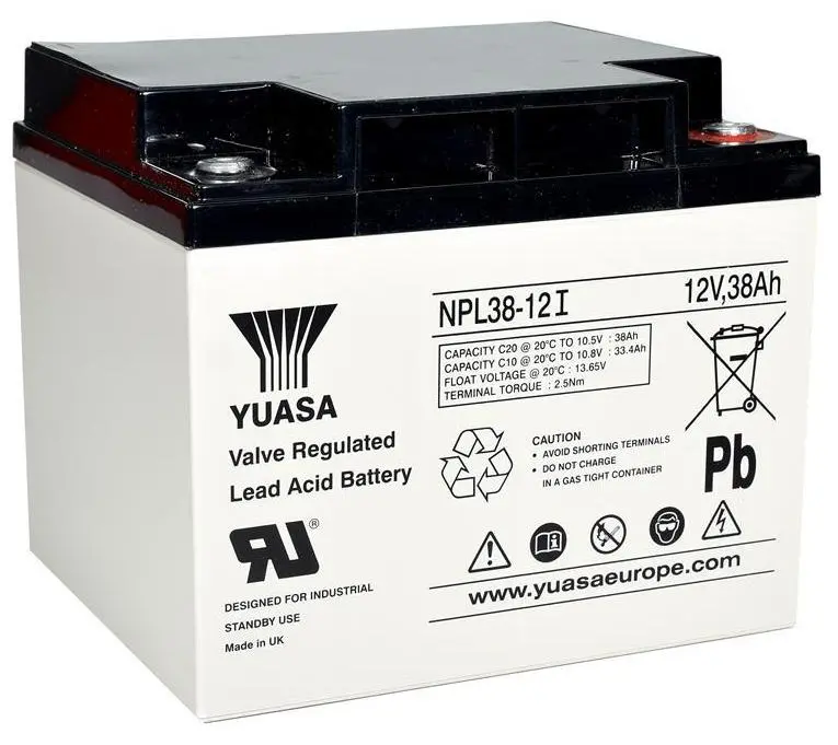 Baterie UPS 12V/  38AH Yuasa NPL38-12I, 10-12 years, Long Life - photo