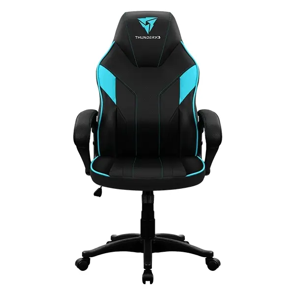 Gaming Chair ThunderX3 EC1  Black/Cyan, User max load up to 150kg / height 165-180cm - photo
