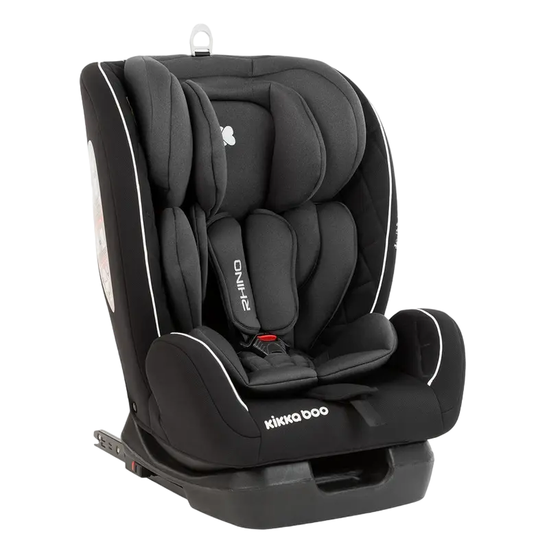 Детское автокресло Kikka Boo Rhino ISOFIX, Группа 0+/1/2/3 (0-36 кг), Чёрный - photo