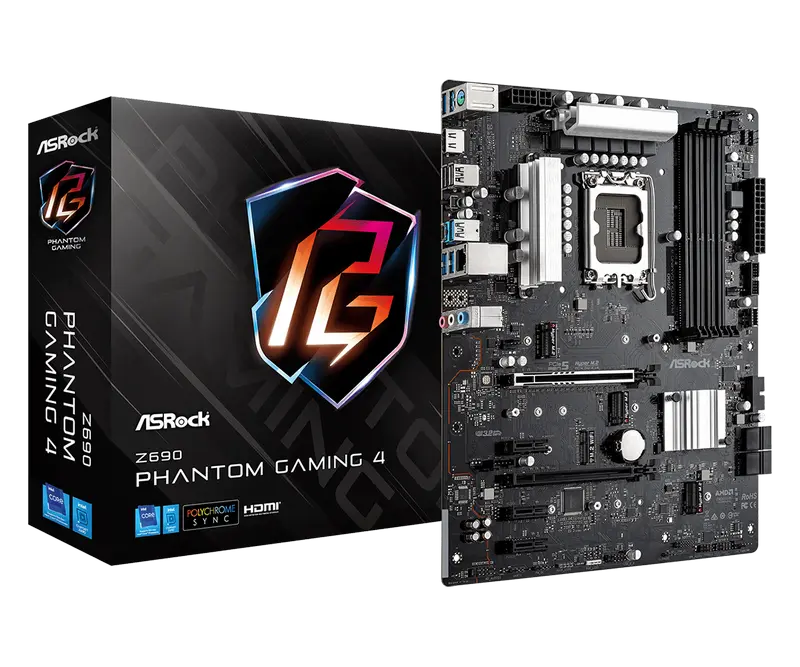 Материнская плата ASRock Z690 Phantom Gaming 4, LGA1700, Intel Z690, ATX - photo