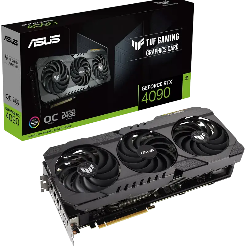 Placă Video ASUS TUF-RTX4090-O24G-OG-GAMING, 24 GB GDDR6X 138bit (TUF-RTX4090-O24G-OG-GAMING) - photo