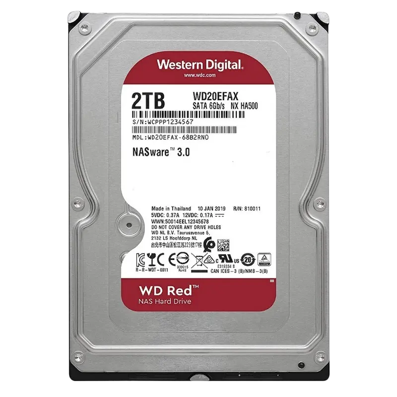 Жесткий диск Western Digital WD Red Plus, 3.5", 2 ТБ <WD20EFRX> - photo