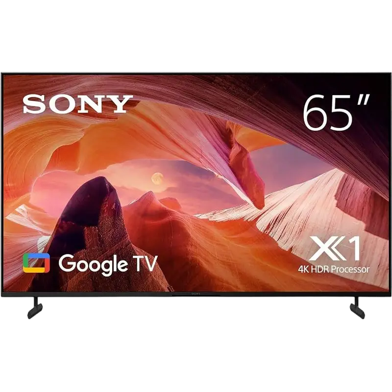 65" LED SMART Телевизор SONY KD65X80LAEP, 3840x2160 4K UHD, Google TV, Чёрный - photo