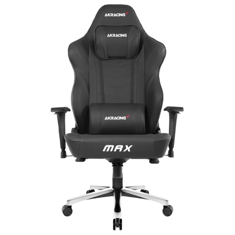 Игровое кресло AKRacing MASTERS Max, Искусственная кожа, Чёрный - photo