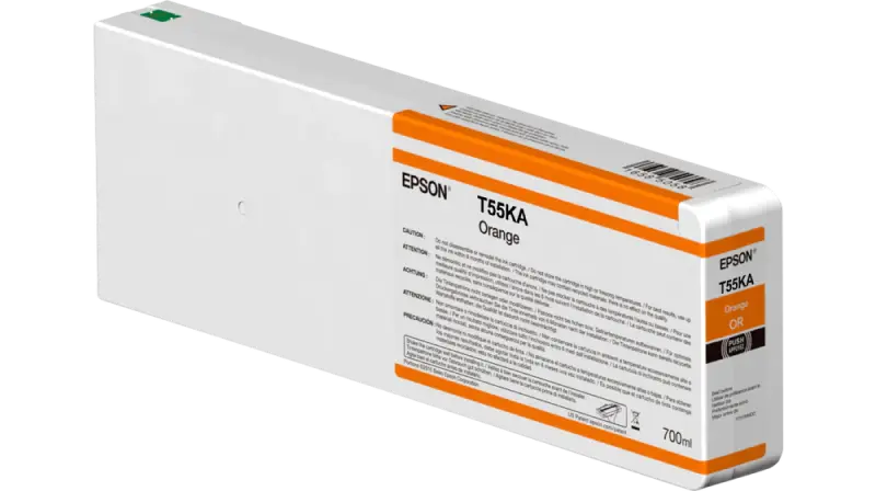 Картридж чернильный Epson Ink Cartridge T55KA00 UltraChr HDX/HD700ml,Orange, 700мл, Оранжевый - photo