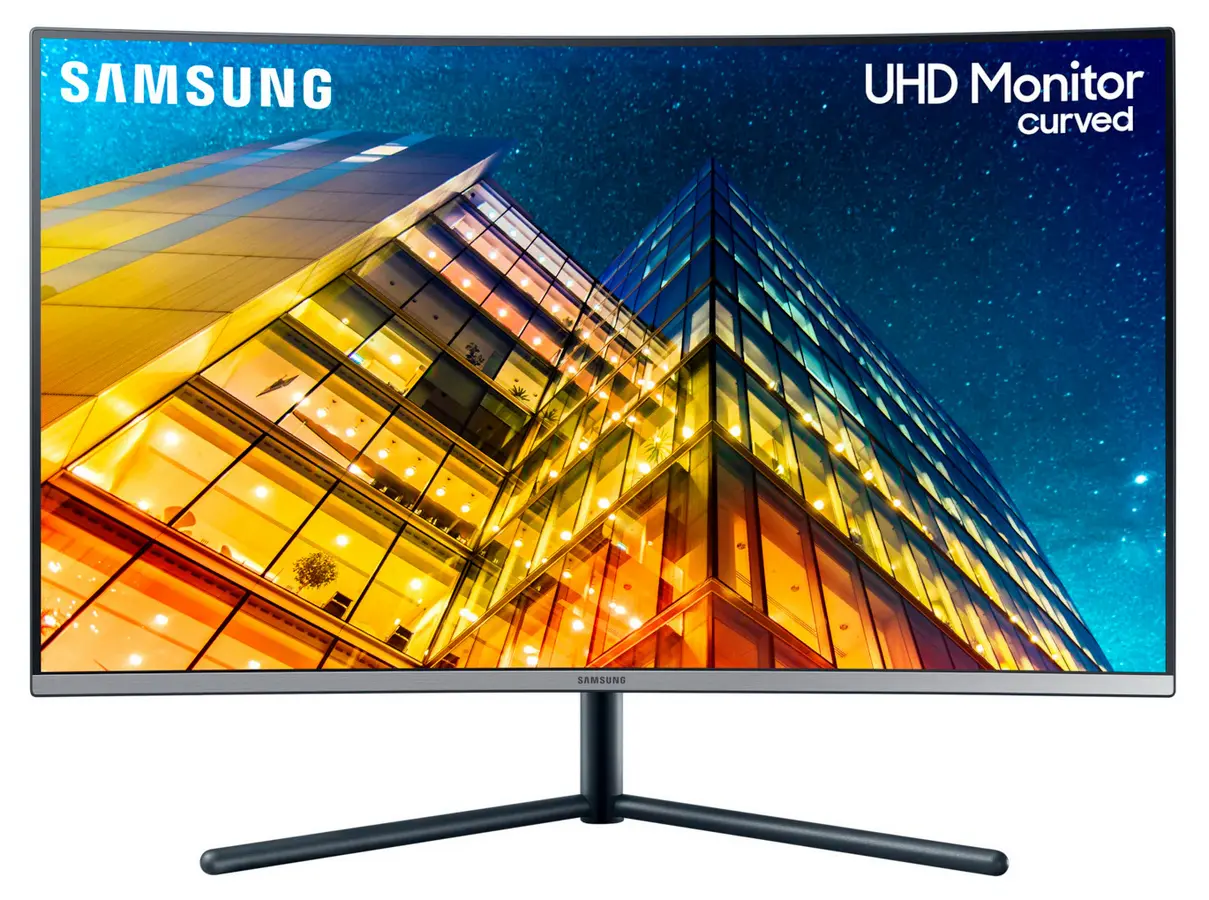 31,5" Monitor elegant Samsung U32R590CWI, VA 3840x2160 4K-UHD, Gri - photo