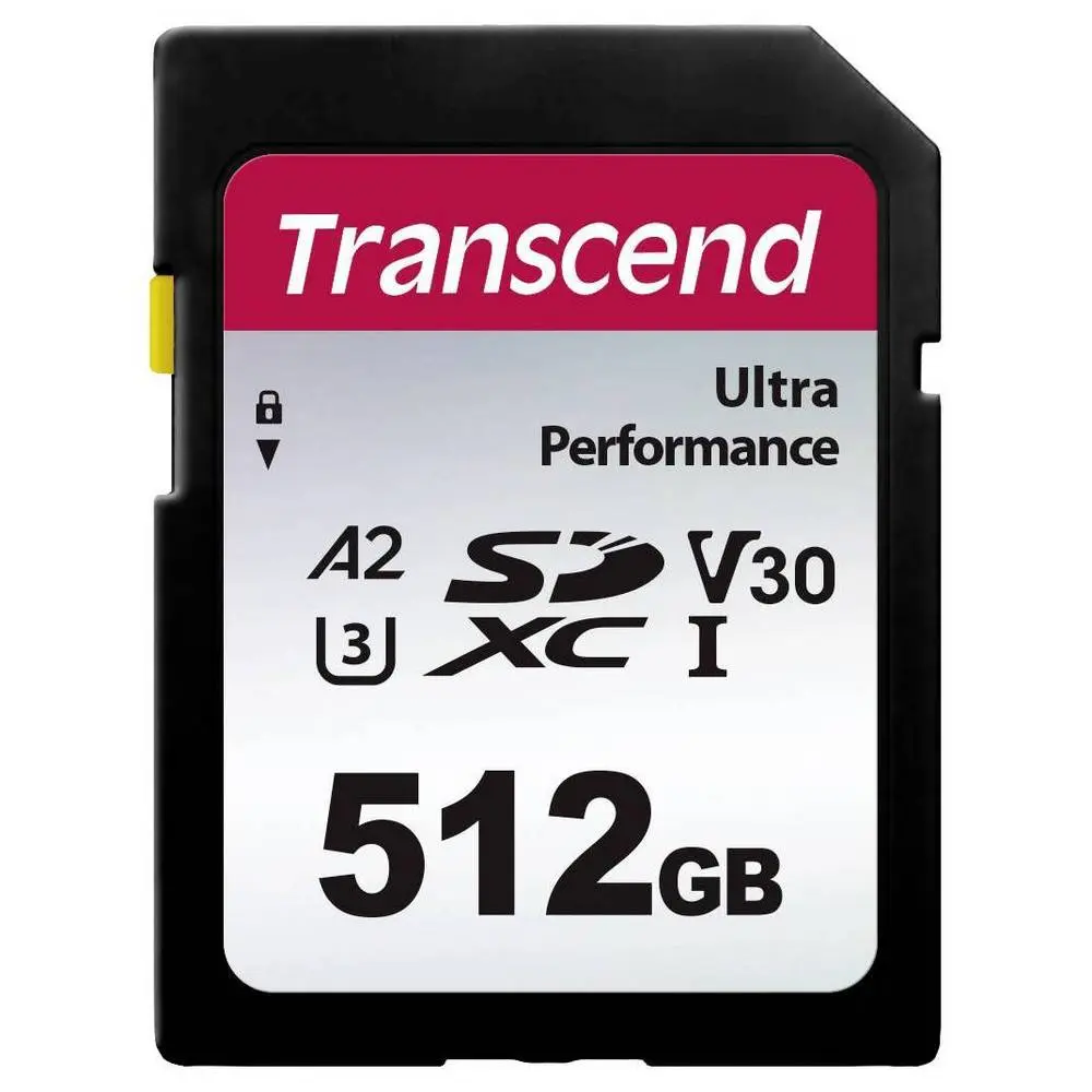 512GB SDXC Card (Class 10)  UHS-I, U3, Transcend 340S  "TS512GSDC340S" (R/W:160/90MB/s) - photo