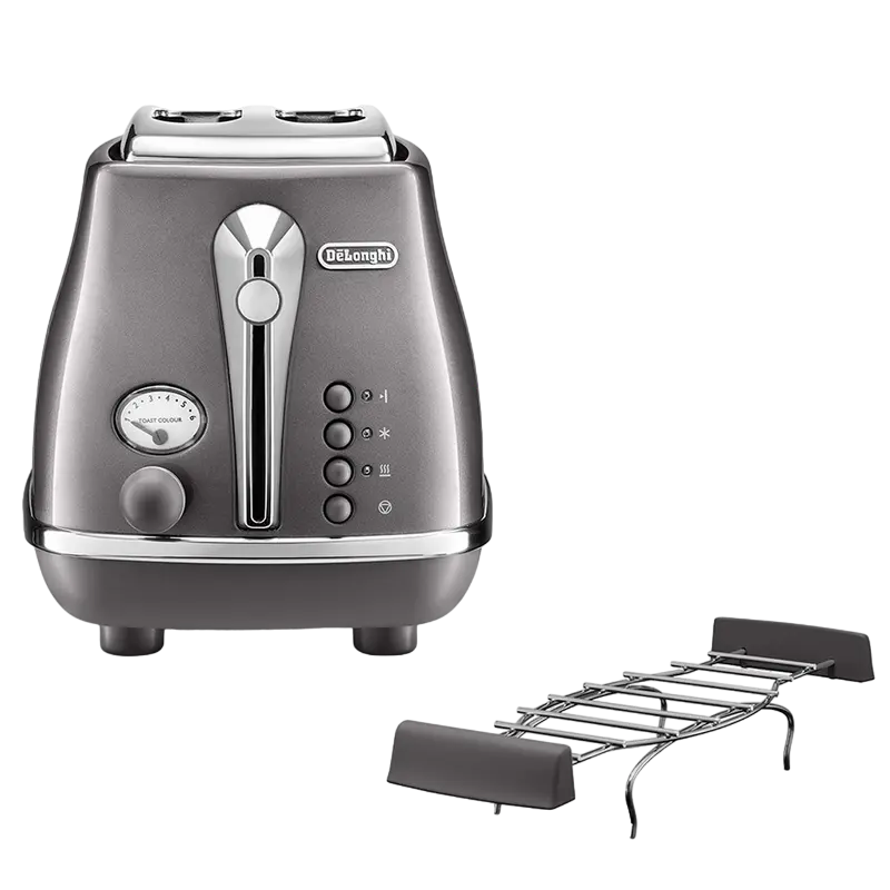 Toaster DeLonghi CTOT 2103 GY, Icona Metallics - photo