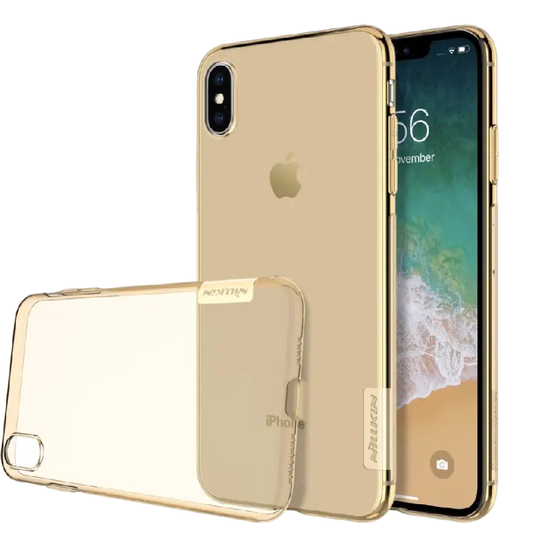 Чехол Nillkin iPhone XS/X - Ultra thin TPU - Nature, Коричневый - photo