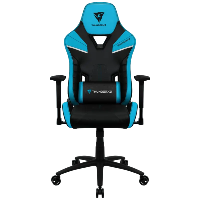 Игровое кресло ThunderX3 TC5, Искусственная кожа, Черный/Синий - photo