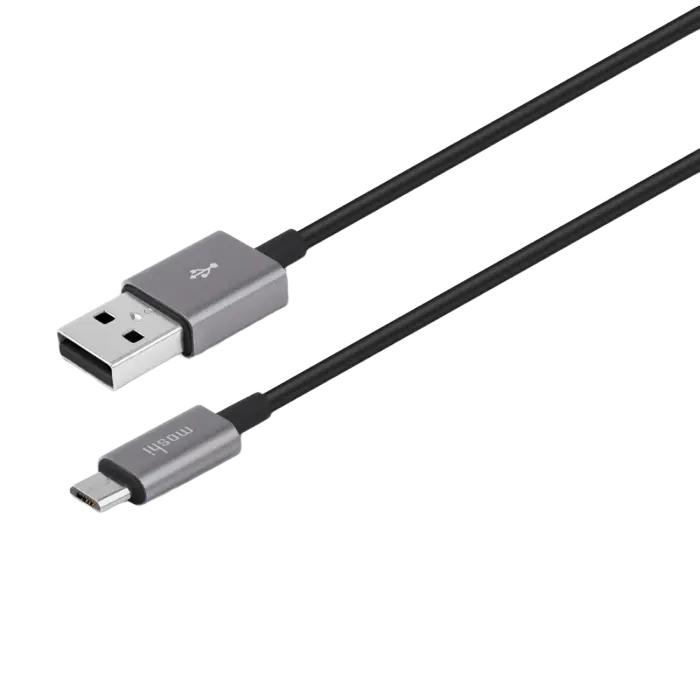 Адаптер USB Moshi USB-A to Micro USB Cable (1m), USB Type-A/micro-USB, 1м, Чёрный - photo