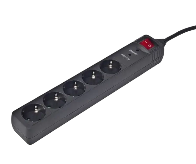 Surge Protector Power Cube, 5 Sockets, 1.5m black, Energenie, SPG5-C-5 - photo