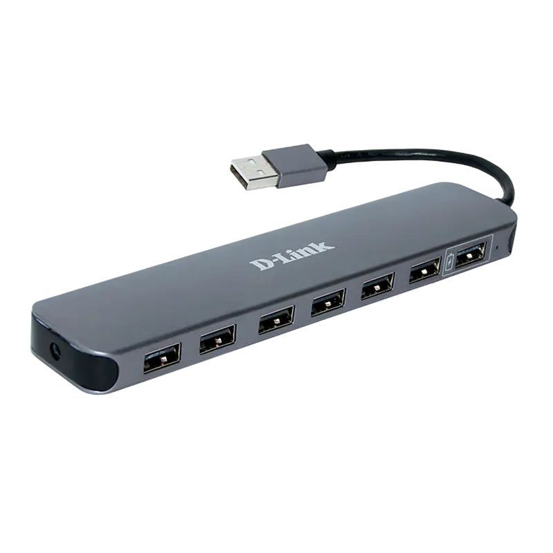 USB-концентратор D-Link DUB-H7, Серый - photo