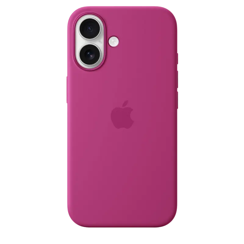 Чехол Apple iPhone16 Silicone Case with MagSafe, Фуксия  - photo