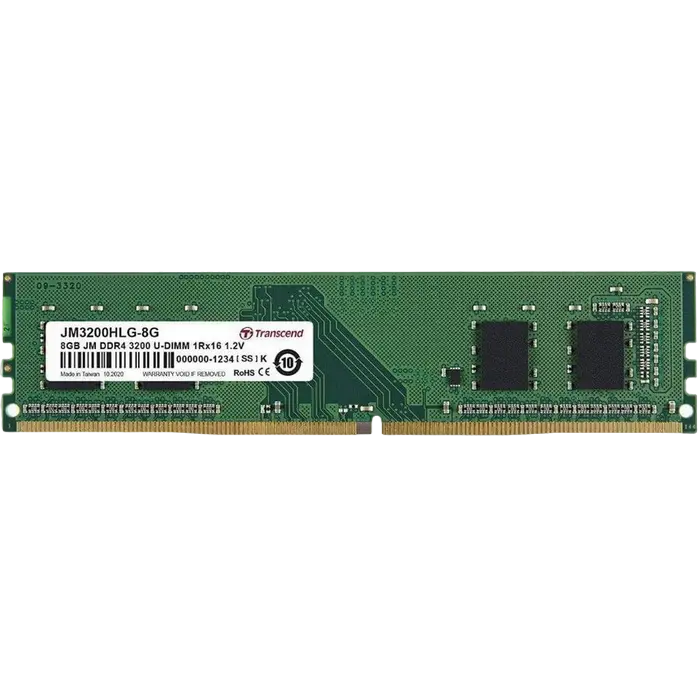 Оперативная память Transcend JM3200HLG-8G, DDR4 SDRAM, 3200 МГц, 8Гб - photo