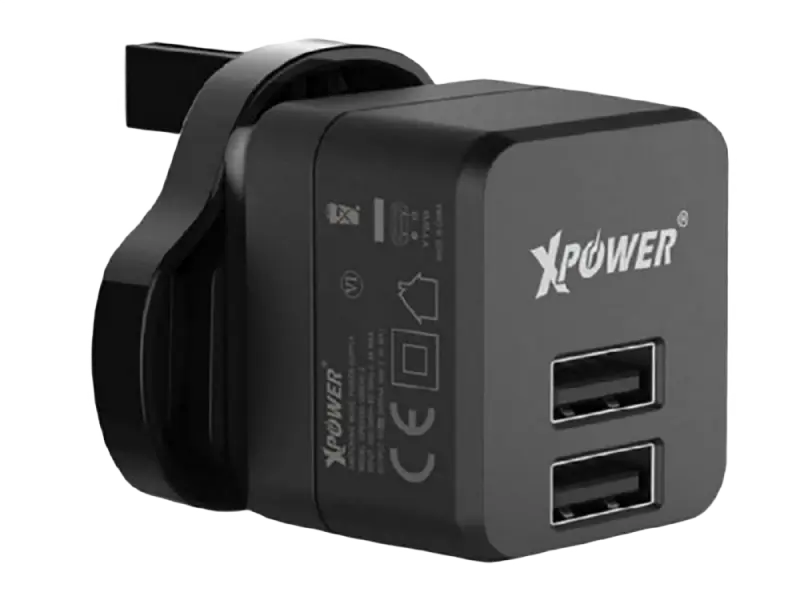 Зарядное устройство Xpower Charger, 2USB, 2.4A, Чёрный - photo