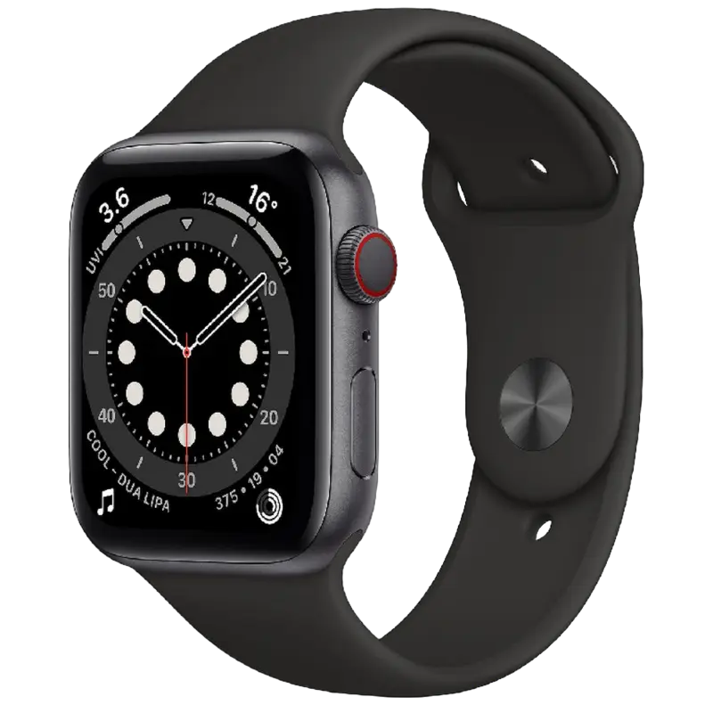 Ceas inteligent Apple Watch Series 6 GPS + Cellular M09H3, 44mm, Grafit - photo