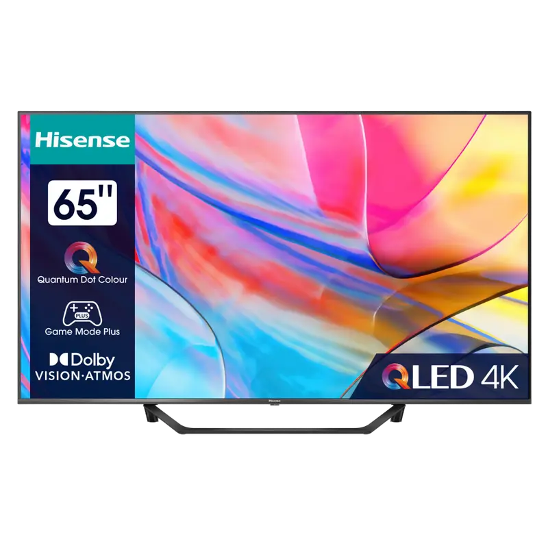 65" LED SMART TV Hisense 65A7KQ, 3840x2160 4K UHD, VIDAA U6.0, Negru - photo